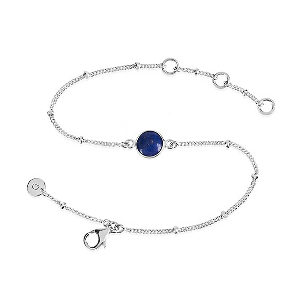 Daisy London |  Lapis Healing Stone Sterling Silver Bracelet