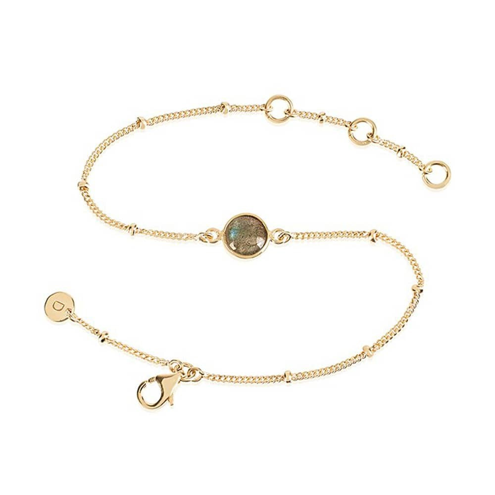 Daisy London |  Labradorite Healing Stone Gold Plate Bracelet