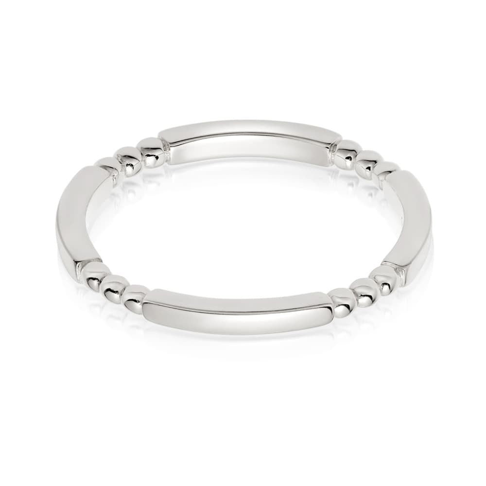 Daisy London |  Stacked thin Silver Stacking Ring