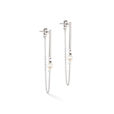 Coeur De Lion | Freshwater Pearl & Stainless Steel Earrings