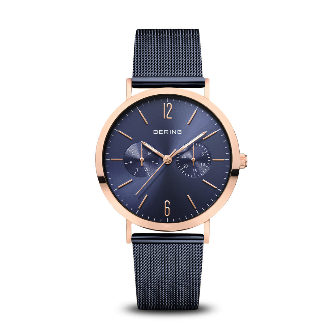 Bering |  Classic Collection Navy Mesh Watch