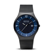 Bering |  40mm Solar Powered Milanese Black watch