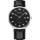Bering |  Titanium Collection 40mm Leather Watch