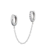 Scream Pretty |  Chain Linked Mismatched Single Huggie Earring