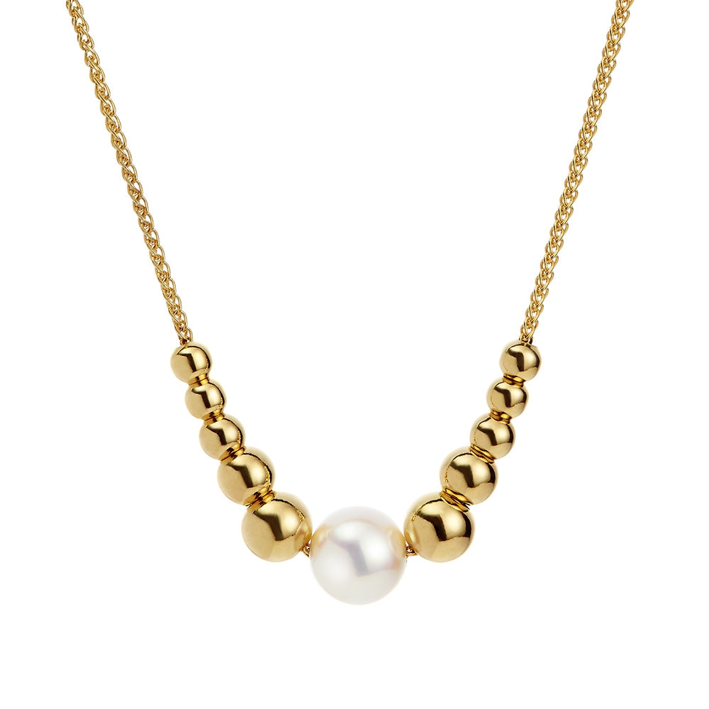 Jersey Pearl |  Jersey Pearl Coast Yellow Gold Necklace