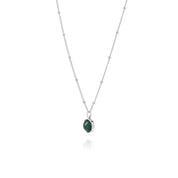 Daisy London |  Green Aventurine Healing Stone Sterling Silver Necklace