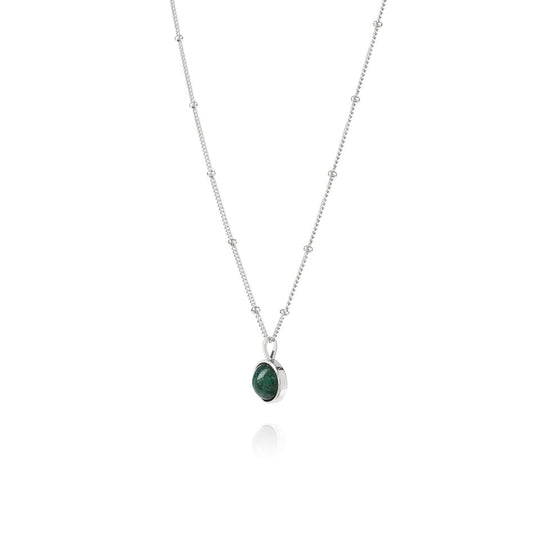 Daisy London |  Green Aventurine Healing Stone Sterling Silver Necklace