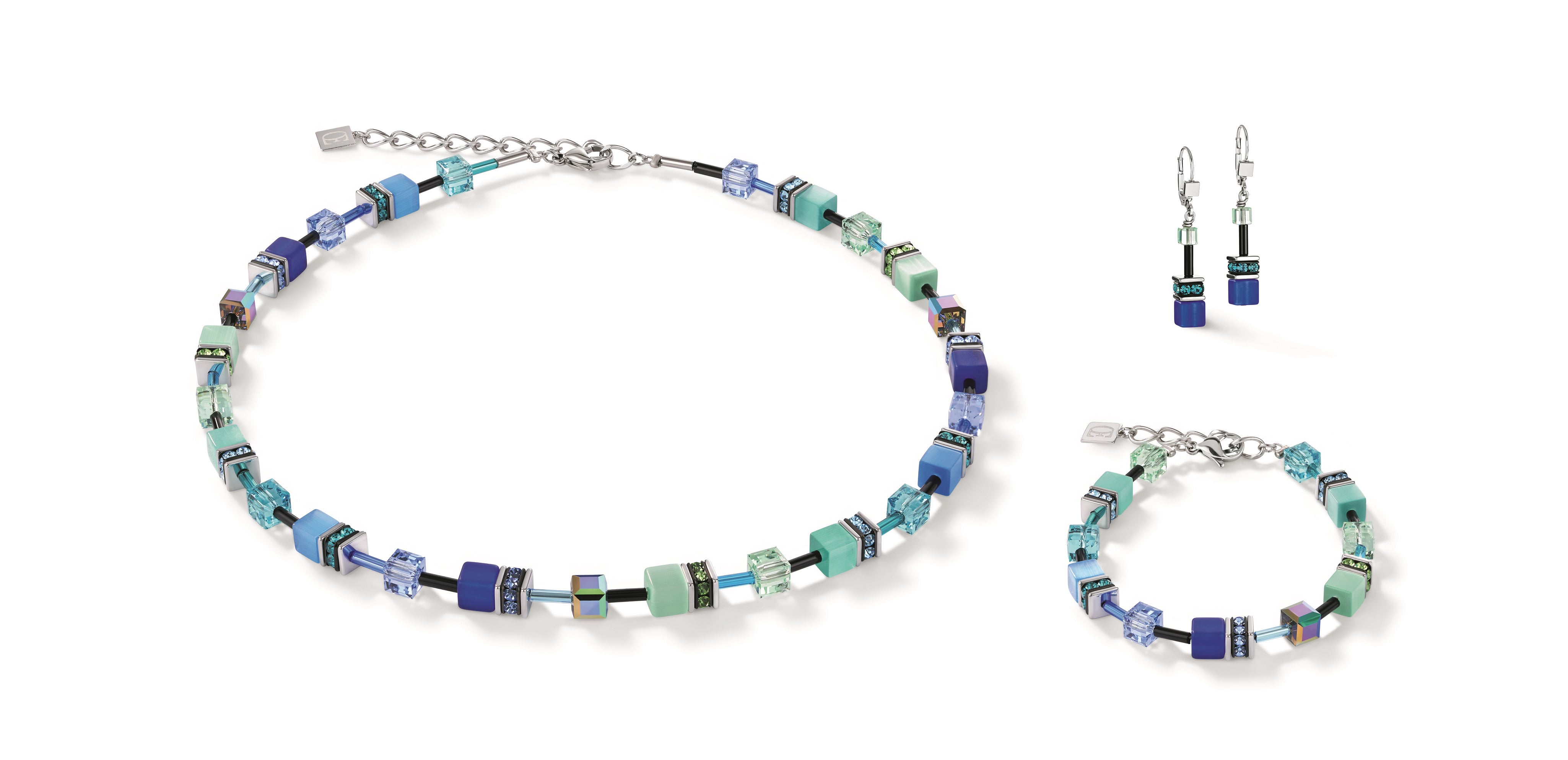 Coeur De Lion | GeoCUBE earrings in Blue