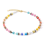 Coeur De Lion | GeoCUBE Necklace in Multicoloured Crystal