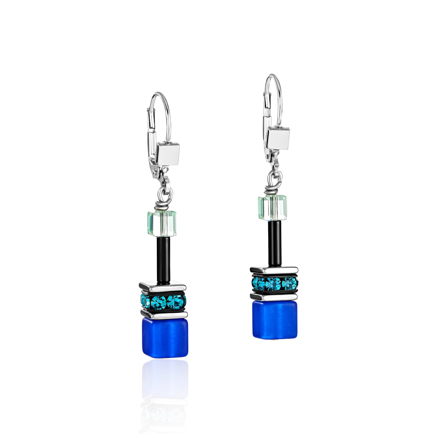 Coeur De Lion | GeoCUBE earrings in Blue