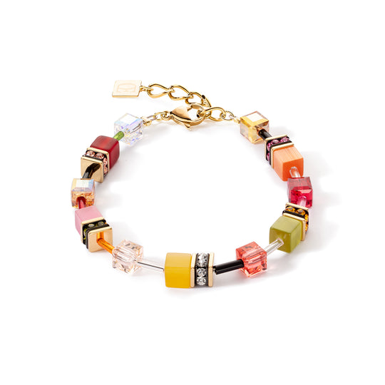Coeur De Lion | GeoCUBE bracelet in Orange & Red