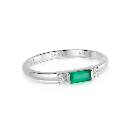 Daisy London |  Beloved Fine Green Onyx Ring