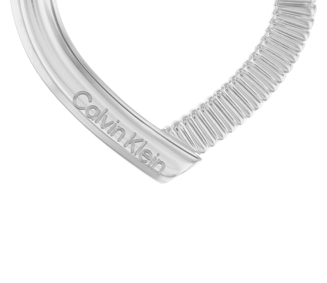 CK Stainless Steel Heart Stud Earrings