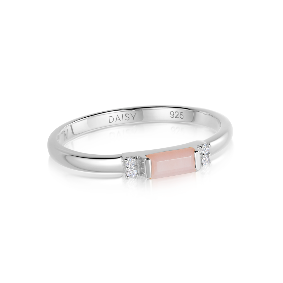 Daisy London |  Beloved Fine Pink Opal Ring