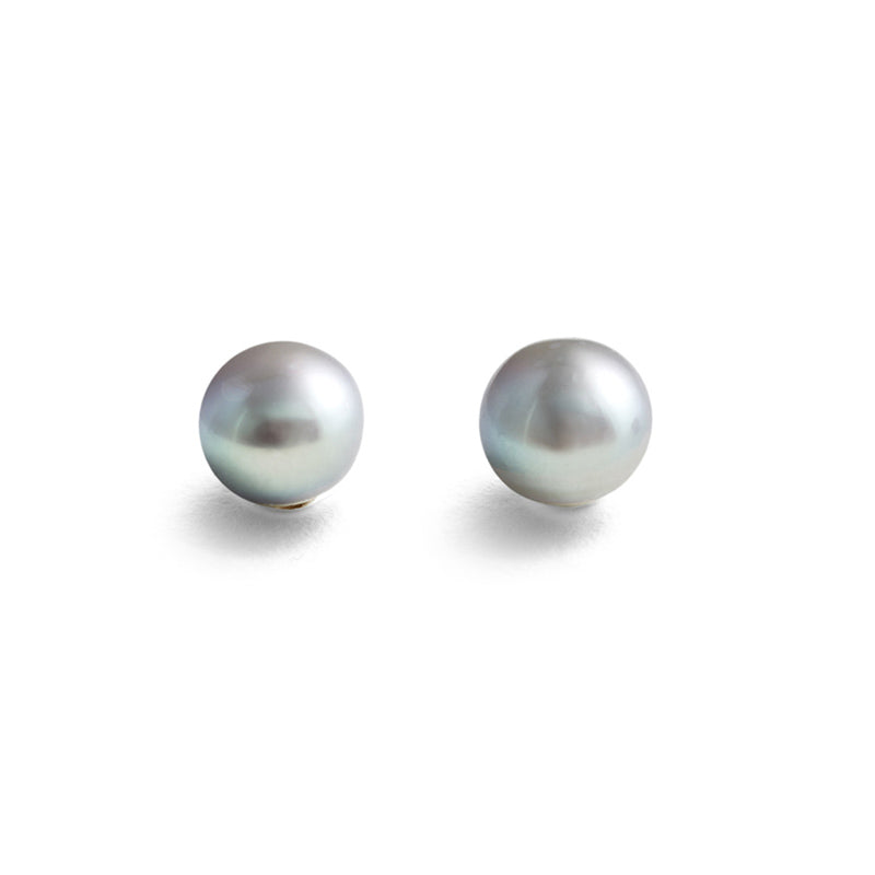 Jersey Pearl |  Classic Stud 10-11mm Silver