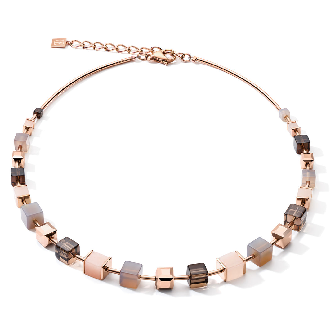 GeoCUBE Necklace in Golds