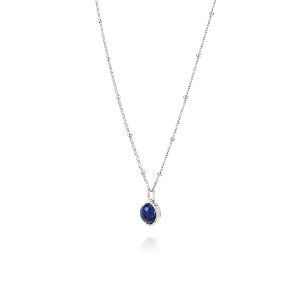 Lapis Healing Stone Sterling Silver Necklace