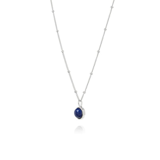 Daisy London |  Lapis Healing Stone Sterling Silver Necklace