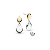 Kit Heath |  Coast Pebble Golden Drop Earrings