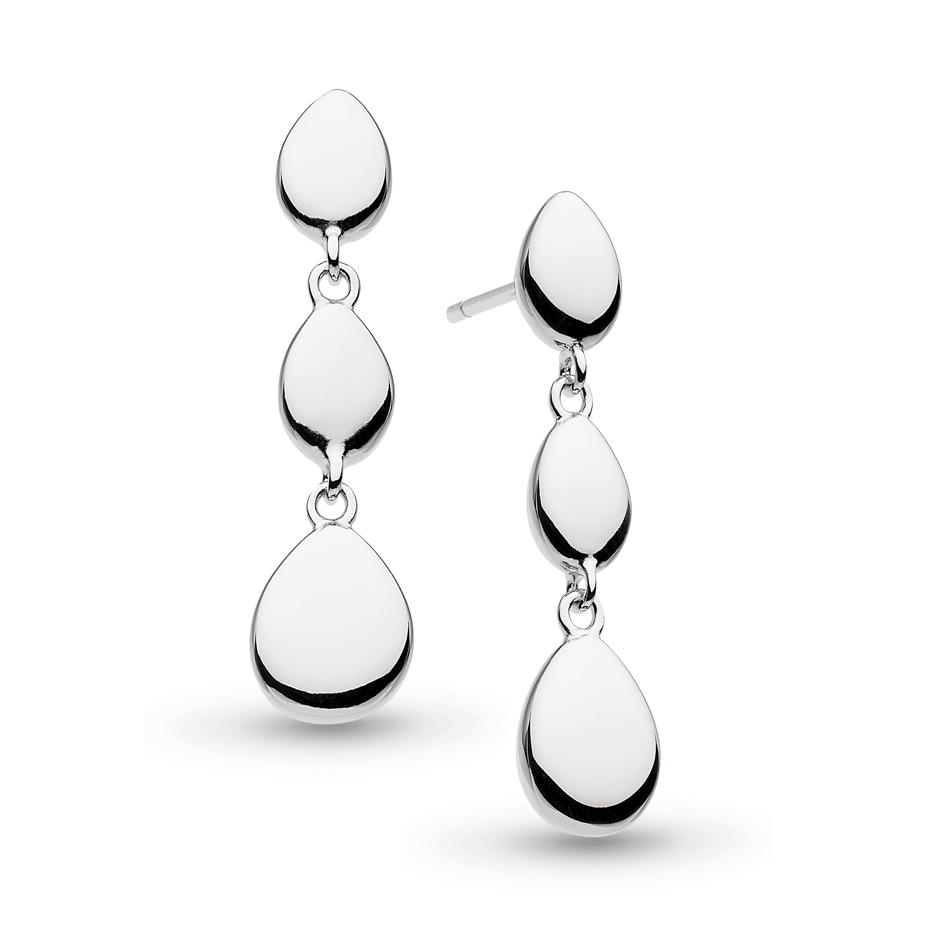 Kit Heath |  Coast pebbles linking Drop Earrings