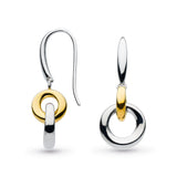 Kit Heath |  Bevel Cirque Link Gold plate Drop Earrings