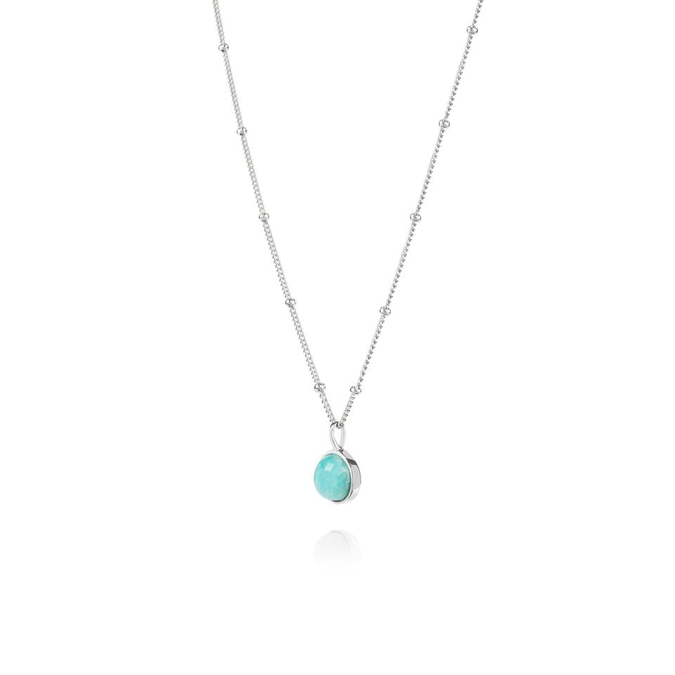 Amazonite Healing Stone Sterling Silver Necklace
