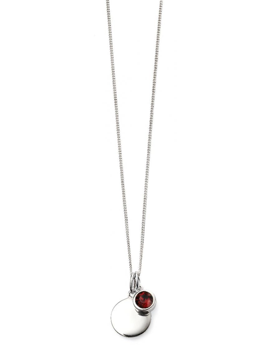 January Birthstone pendant - Burgundy