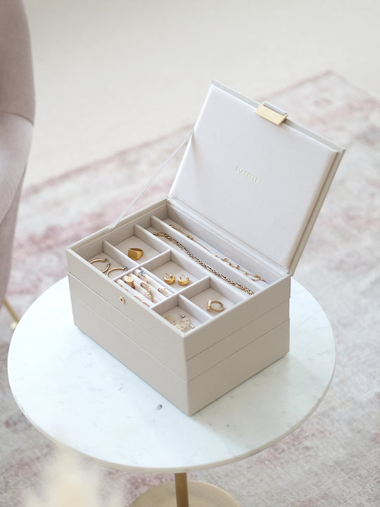 Stackers | Classic Jewellery Box Set of 3 - Oatmeal