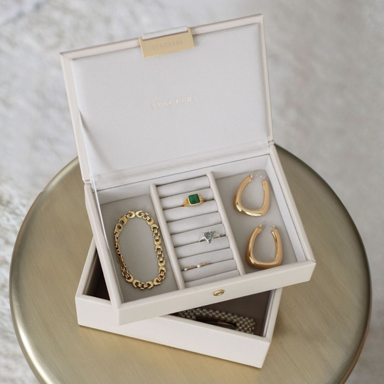 Stackers |  Mini Jewellery Box Set of 2 - Oatmeal