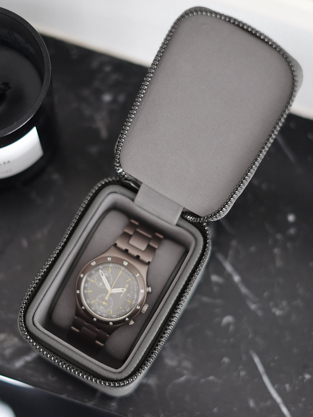 Travel Watch Box - Dark Grey