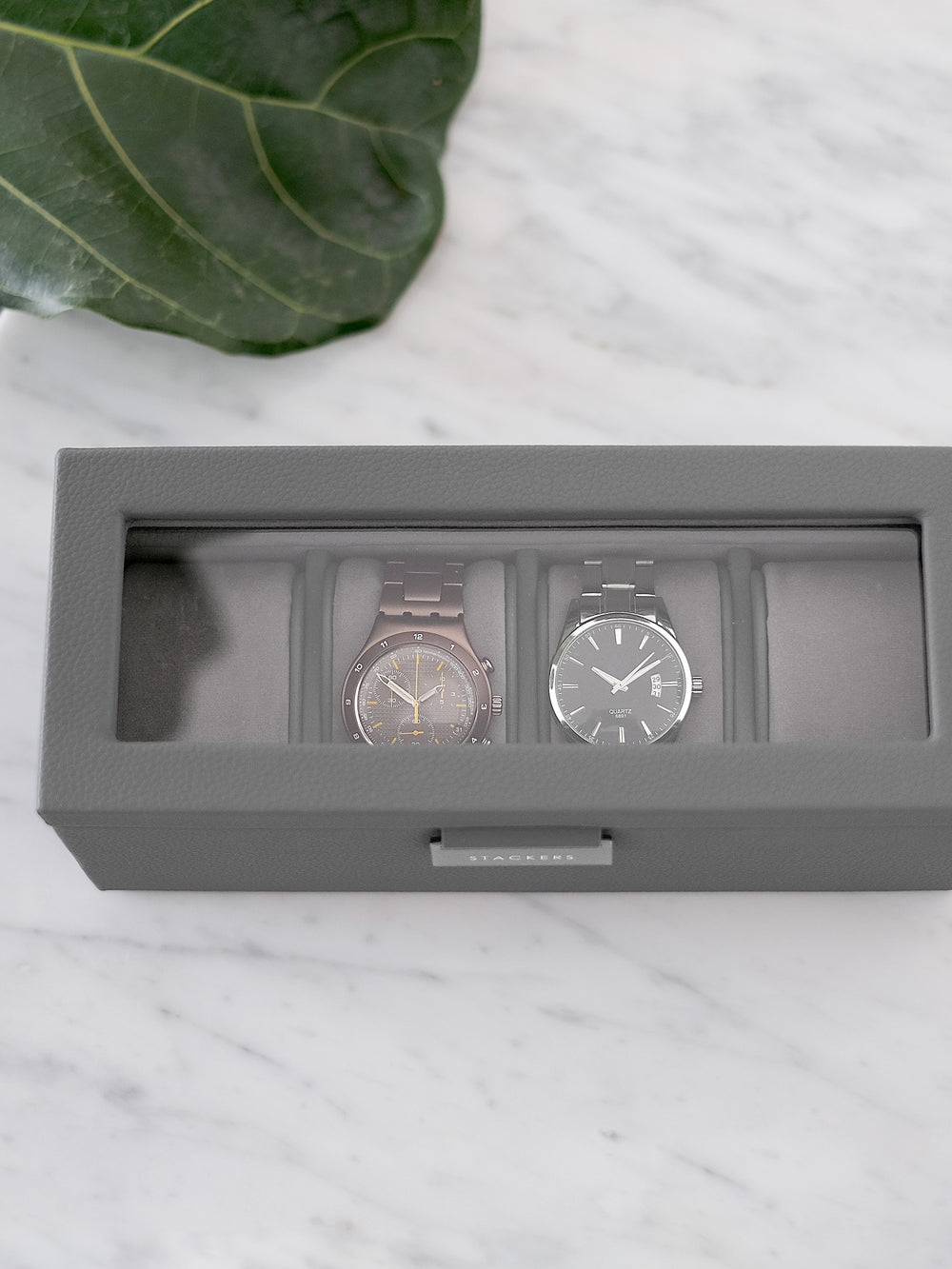4 piece Watch Box - Slate Grey