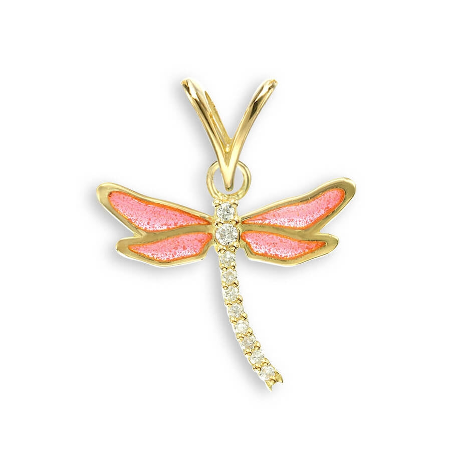 Nicole Barr 18ct gold Butterfly Pendant with Diamonds