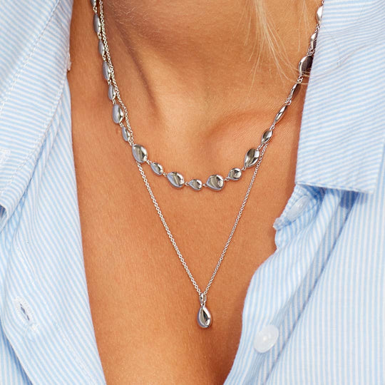 Coast Pebbles 18" Droplet Necklace