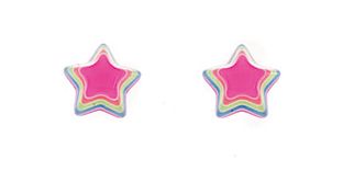 Girls star earrings