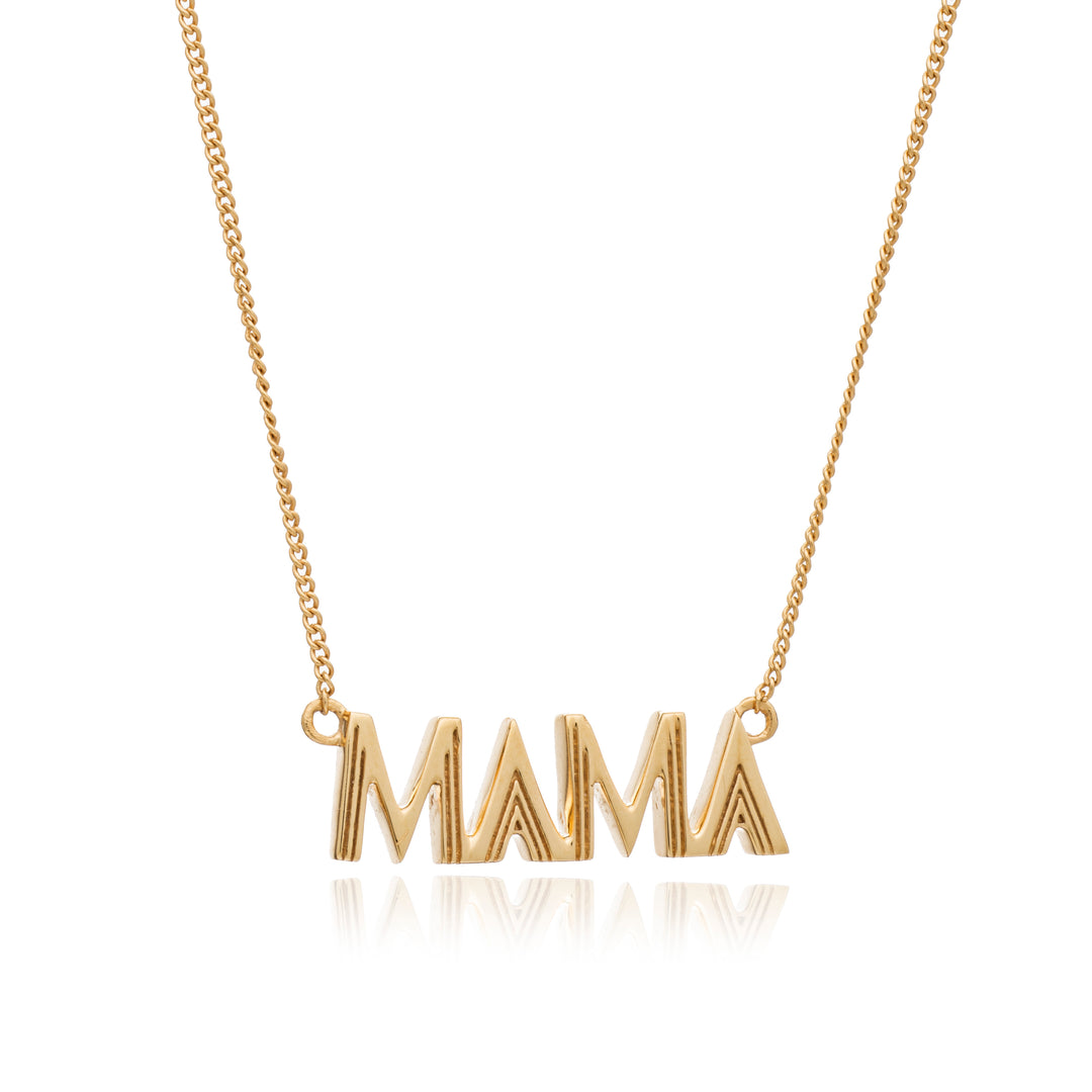 Rachel Jackson |  MAMA Gold Plate Necklace