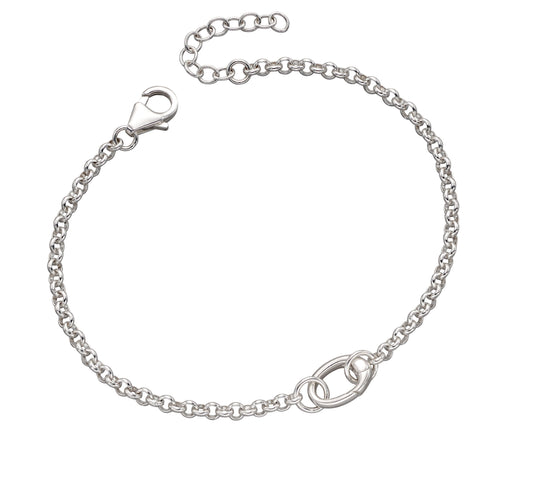 Silver Singular Charm Bracelet