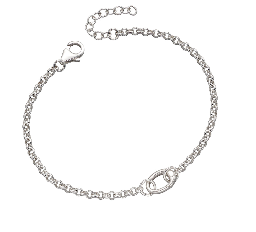 Penmans |  Silver Singular Charm Bracelet