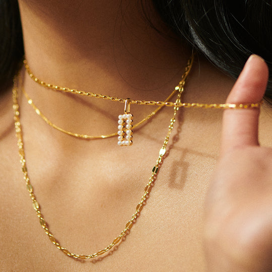 Daisy London |  Diamond cut Figaro Chain necklace