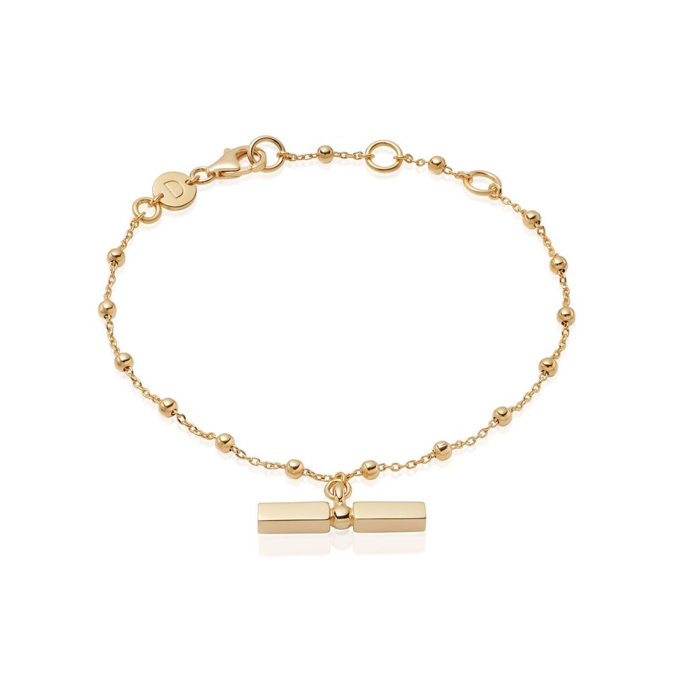 Daisy London |  Stacked T-Bar Bracelet in Gold plate