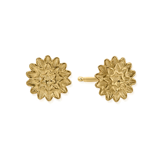 ChloBo |  Gold Botanical Beauty Stud Earrings