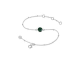 Daisy London |  Aventurine Healing Stone Sterling Silver Bracelet