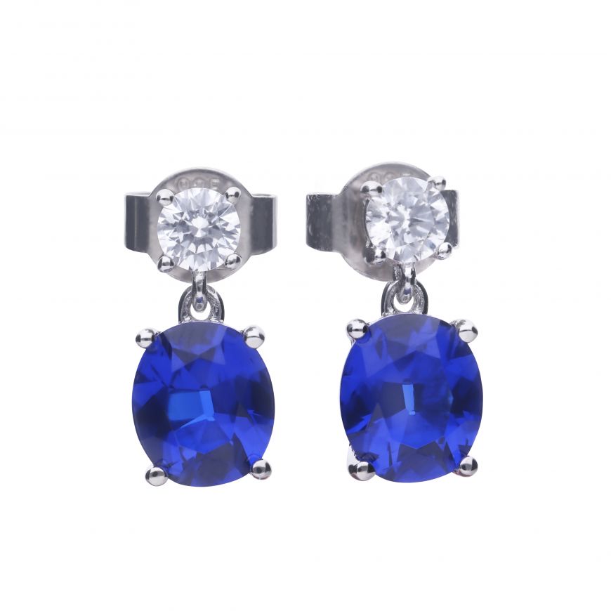 Oval Sapphire Drop earrings