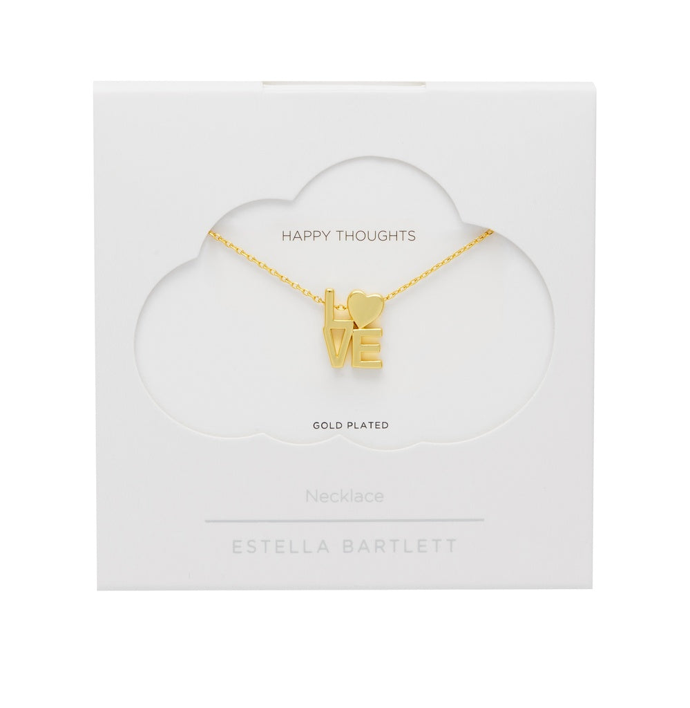 Estella Bartlett |  Box Love Gold Plate Necklace Set