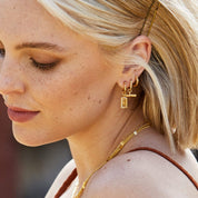 Daisy London |  ESTÉE LALONDE T BAR CHARM EARRINGS