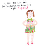 Cupsize matters Greetings Card  - Paper Salad