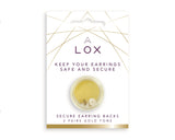 Lox Secure Earring Backs - Gold Tone