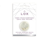 Lox Secure Earring Backs - Silver Tone