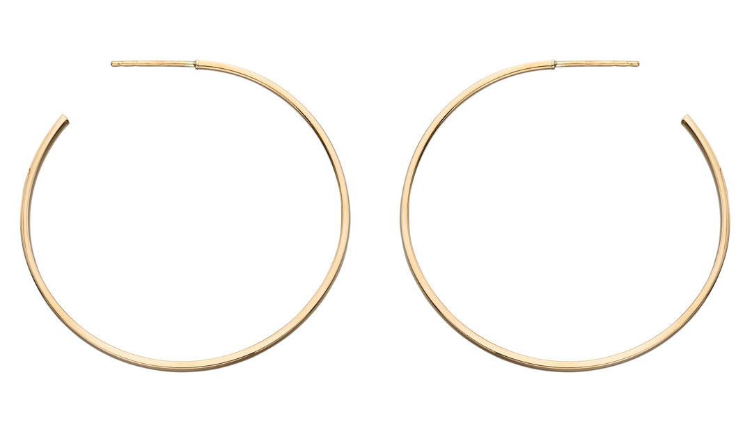 Penmans |  9ct Gold 30mm Stud Hoop Earrings