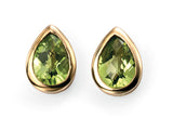 Penmans |  9ct Yellow Gold & Peridot Teardrop Earrings