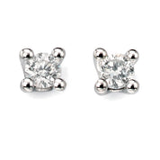 Penmans |  9ct White Gold & Diamond Solitaire Studs